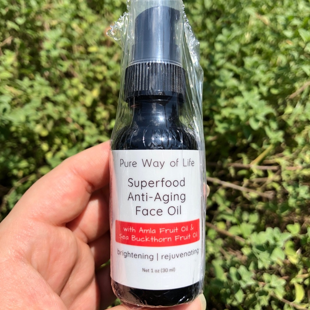 NWT Pure Way of Life Superfood Anti-Aging Face Oil 1oz Amla Rosehip🌟Scented